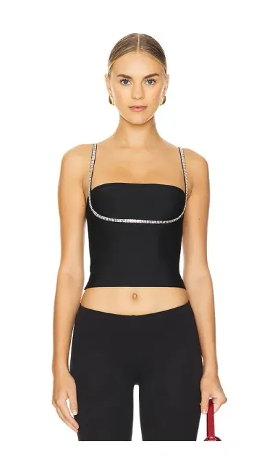 Superdown Polly Tank Top In Black