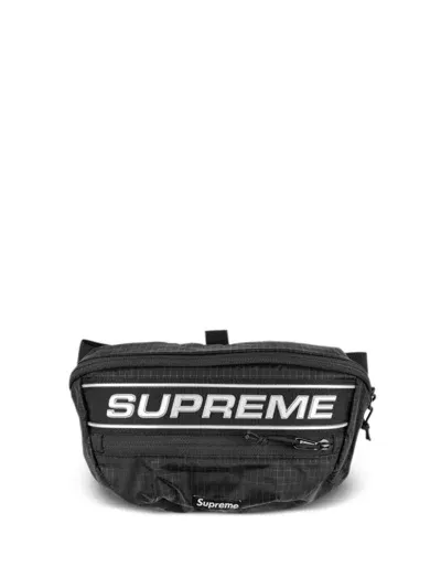 Supreme Logo-print Belt Bag In Black