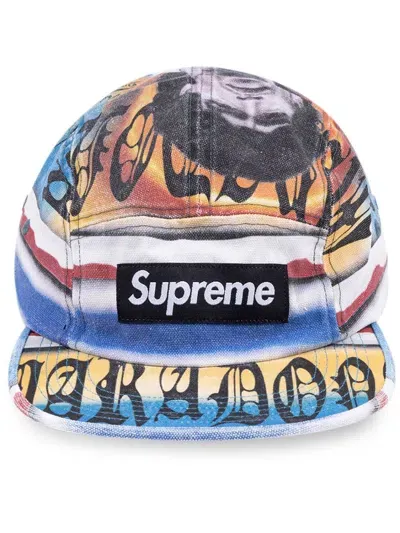 Supreme Maradona Camp Cap In Blue