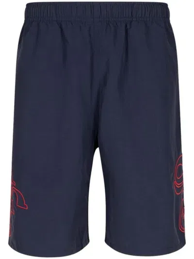 Supreme Old English Shorts In Blue