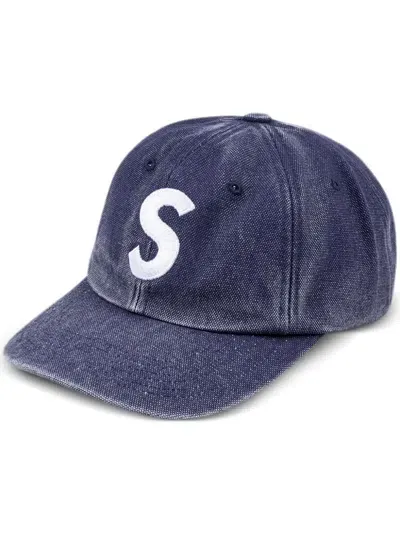 Supreme Pigment S Logo 6-panel Cap In Blue