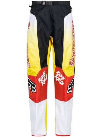 Supreme X Honda X Fox Racing Moto Pants In Red