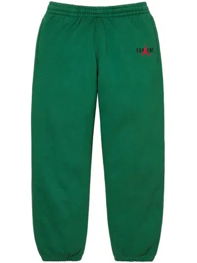 Supreme X Jordan Track Pants In Green