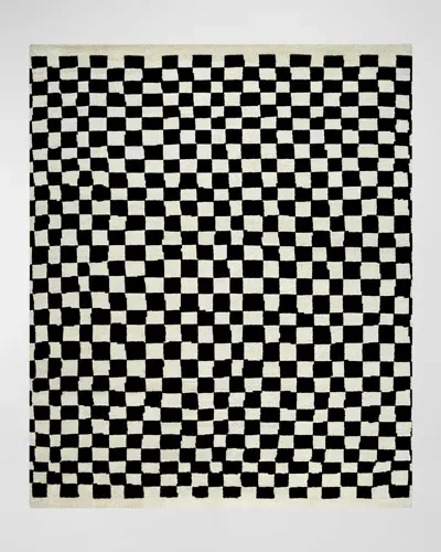 Surya Rugs Damier Hand-knotted Rug, 8' X 10' In Black