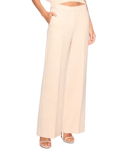 Susana Monaco Pebble Weave Pants In Belgian Creme