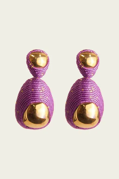 Susana Vega Olam Earrings In Violet In Purple