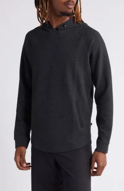 Swannies Camden Hoodie In Black-heather