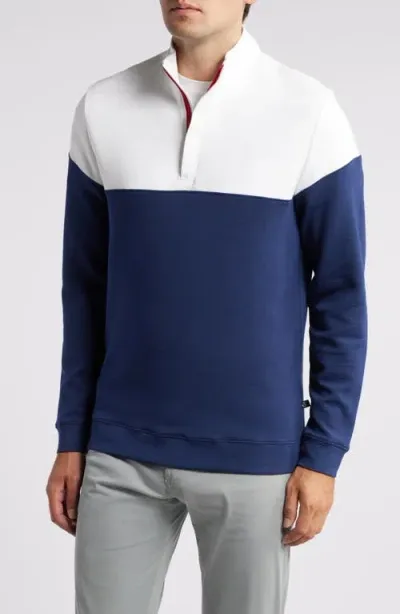 Swannies Harvey Quarter Zip Golf Pullover In Horizon Blue