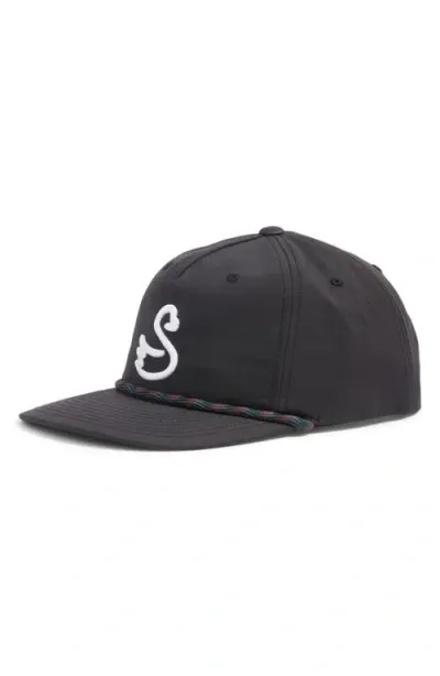 Swannies Monroe Baseball Cap In Black