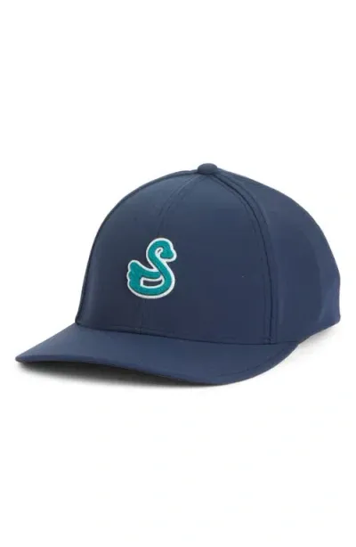 Swannies Nathan Snapback Baseball Cap In Midnight-navy