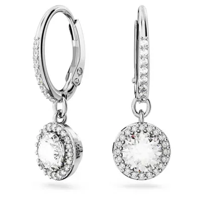 Swarovski Constella Drop Earrings In White