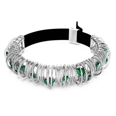 Swarovski Hyperbola Choker In Green