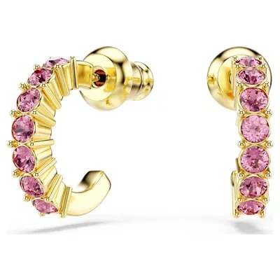 Swarovski Mini Hoop Hoop Earrings In Pink