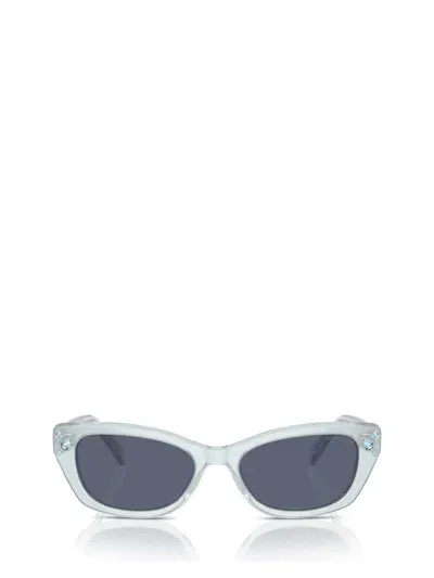 Swarovski Sunglasses In Milky Light Blue