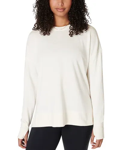 Sweaty Betty After Class Longline Sweatshirt In White