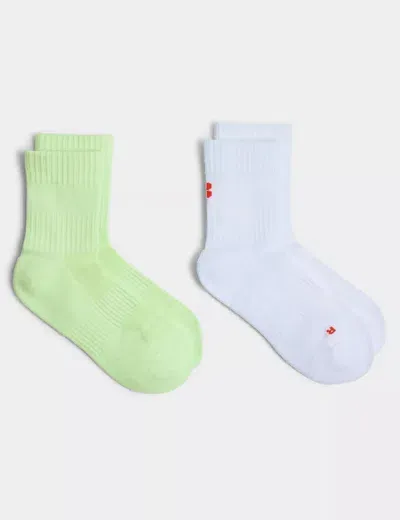 Sweaty Betty Crew Running Socks 2 Pack In White