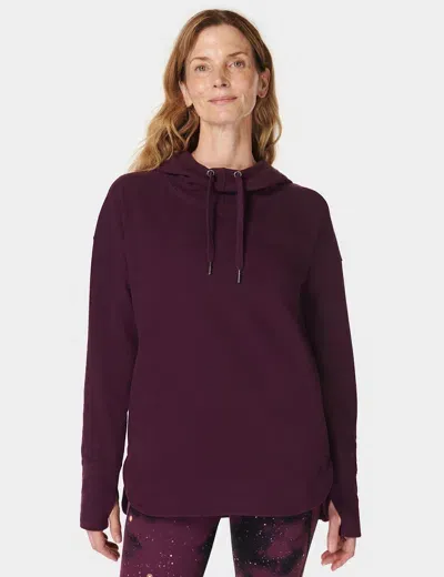 Sweaty Betty Escape Luxe Fleece Hoody In Purple