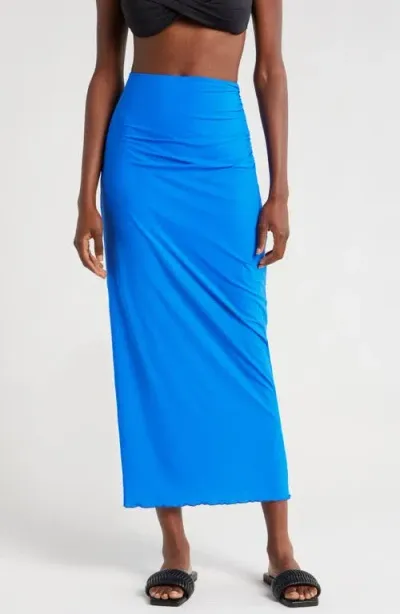 Sweaty Betty Shayla Sculpt Cover-up Skirt In Electric Blue