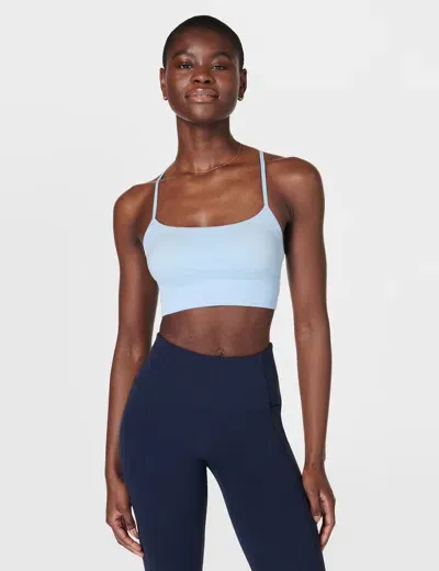 Sweaty Betty Spirit Restored Yoga Bra In Blue