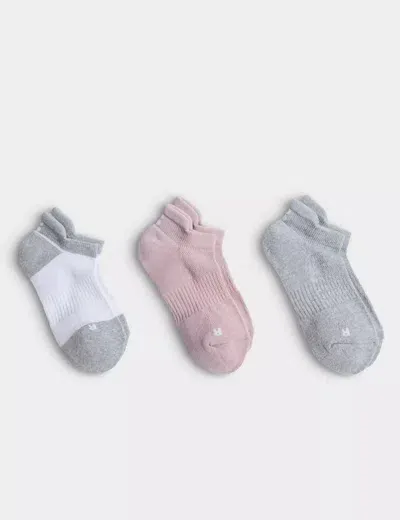 Sweaty Betty Workout Trainer Socks 3 Pack In Grey