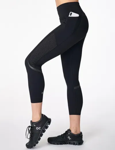 Sweaty Betty Zero Gravity High Waisted 7/8 Running Tight - Black