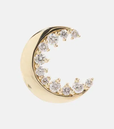 Sydney Evan 14k Gold Cocktail Crescent Moon Stud