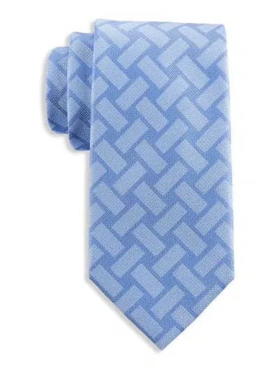 Synrgy By Dxl Basketweave Geometric Tie In Blue