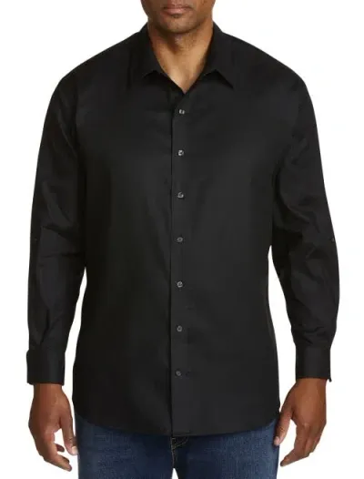 Synrgy By Dxl Textured Sport Shirt In Black