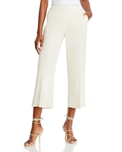 T Tahari Wide Leg Cropped Pants In Toasted Beige