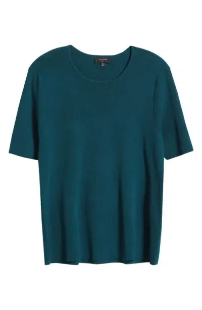 Tahari Asl Knit T-shirt In Hunter