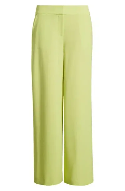 Tahari Asl Wide Leg Pants In Lime