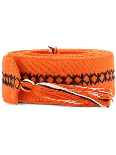 Taieur Ricamo Belt In Orange