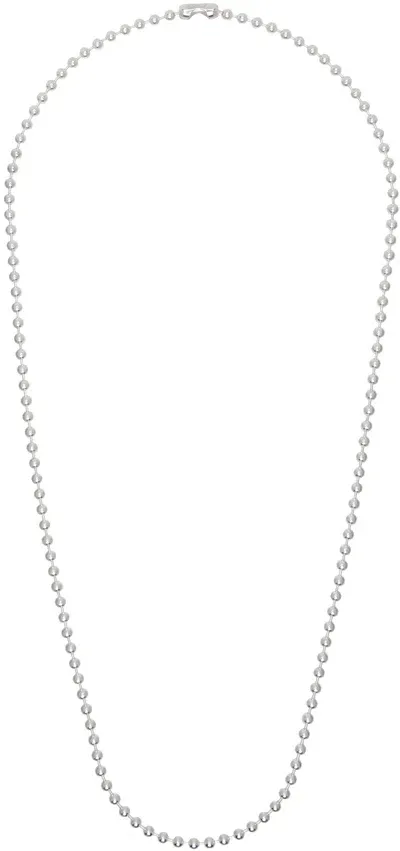 Takahiromiyashita The Soloist Silver Ball Chain Long Necklace