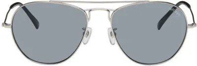 Takahiromiyashita The Soloist Silver William Sunglasses In Black