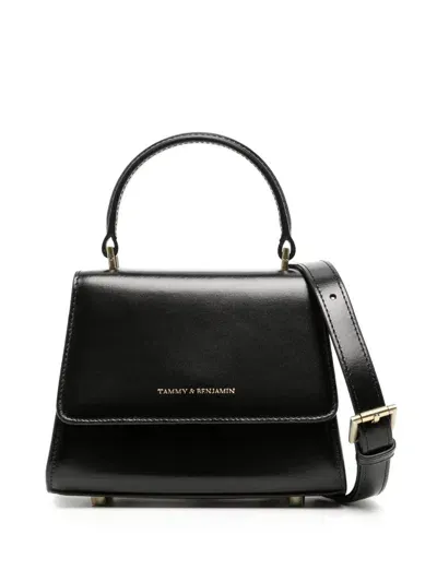 Tammy & Benjamin Mini Alexa Leather Shoulder Bag In 黑色