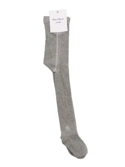 Tartine & Chocolat Kids' Socks In Gray