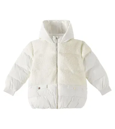 Tartine Et Chocolat Kids' Quilted Down Jacket In White