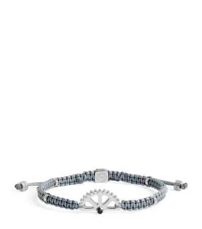 Tateossian Rhodium-plated Silver Puzzle Gear Bracelet