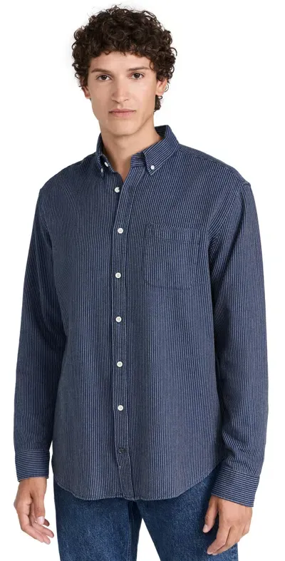 Taylor Stitch Jack Roped Indigo Shirt Roped Indigo