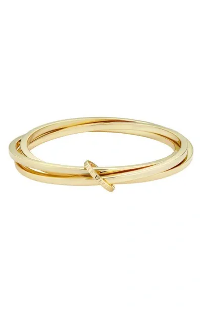 Ted Baker Huulia Bangle In Gold Tone