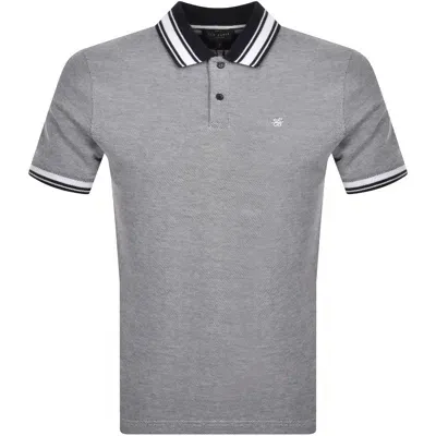 Ted Baker Phenes Textured Polo T Shirt Navy