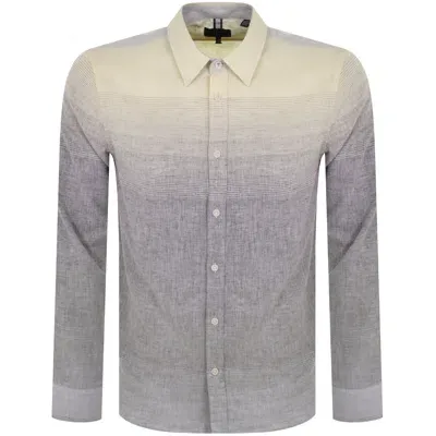 Ted Baker Regular Ombre Long Sleeve Shirt Grey