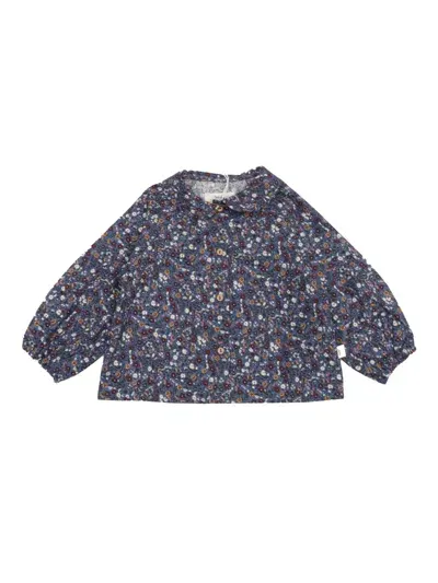 Teddy & Minou Kids' Long Sleeved Shirt In Purple