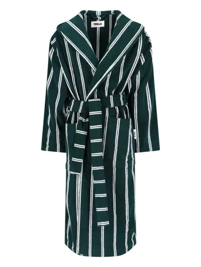 Tekla Classic Bathrobe In Green