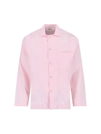 Tekla Pajama Shirt In Pink