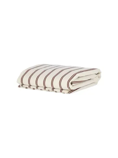 Tekla Striped Duvet Cover In Cream