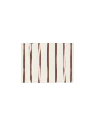 Tekla Striped Pillowcase In Cream