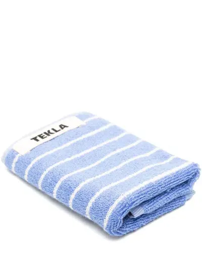 Tekla Terry Washcloth (30cm X 30cm) In Blue