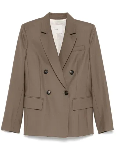 Tela Soho Blazer In Brown