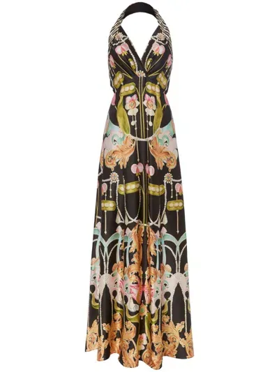 Temperley London Akira Maxi Dress In Black